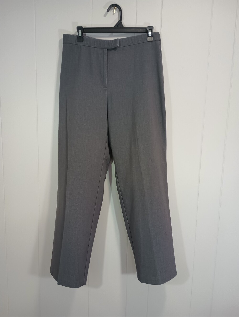 Sag Harbor Women's Gray Straight-Leg Dress Trousers